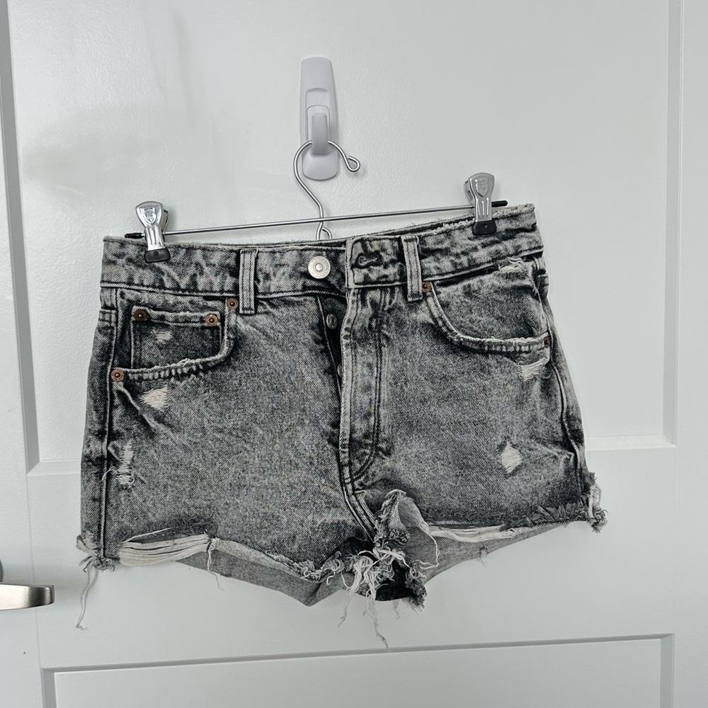Zara Grey Jean Shorts - Size 2